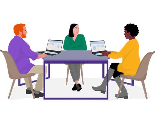 illustration of office coworking